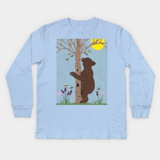 BEES And The Bear Kids Long Sleeve T-Shirt